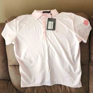 G/Fore ladies pink golf polo